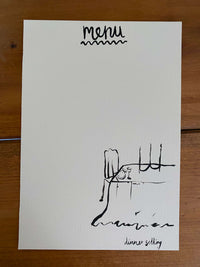 Menu card