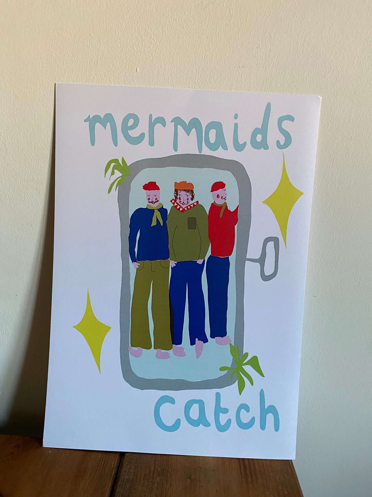 Mermaids Catch Print