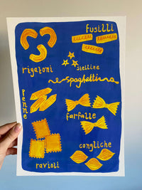 Pasta Shapes Print