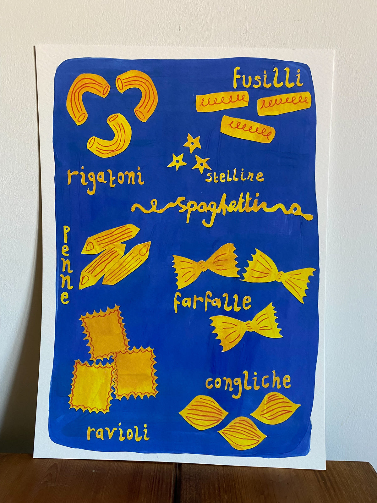 Pasta Shapes Print
