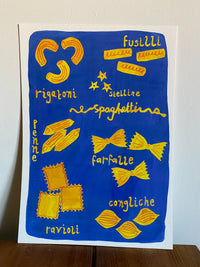 Pasta Shapes Print