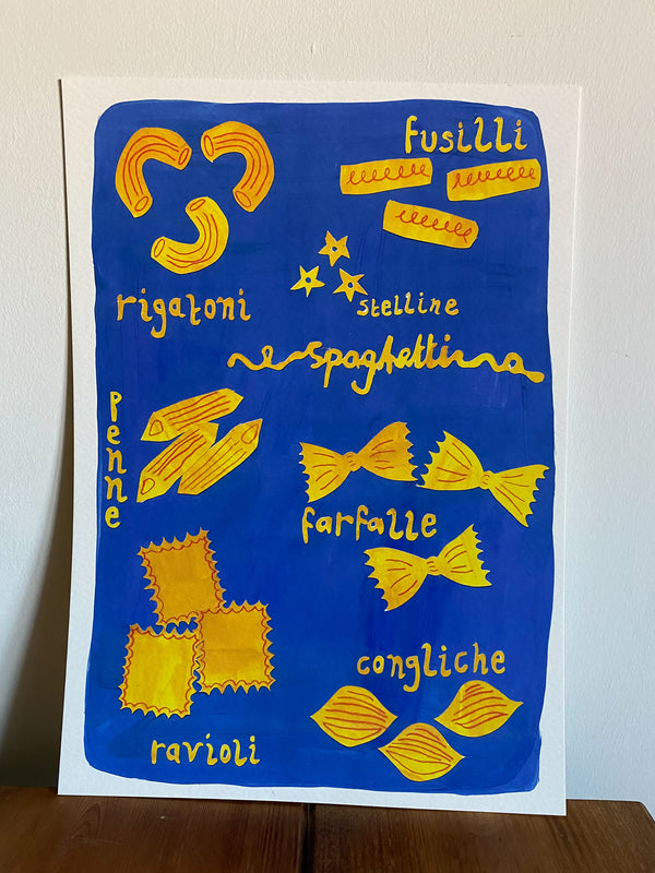 Pasta Shapes Print