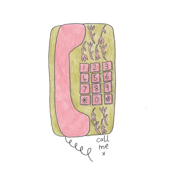 Call me illustration